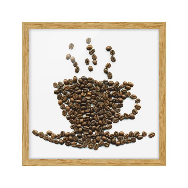 Tableau décoration Tasse de grains de café