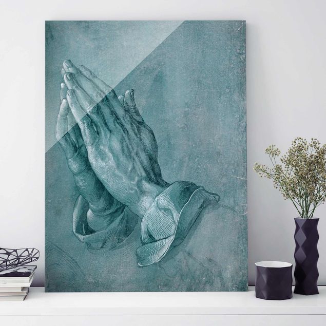 Tableaux en verre magnétique Albrecht Dürer - Étude des mains en prière