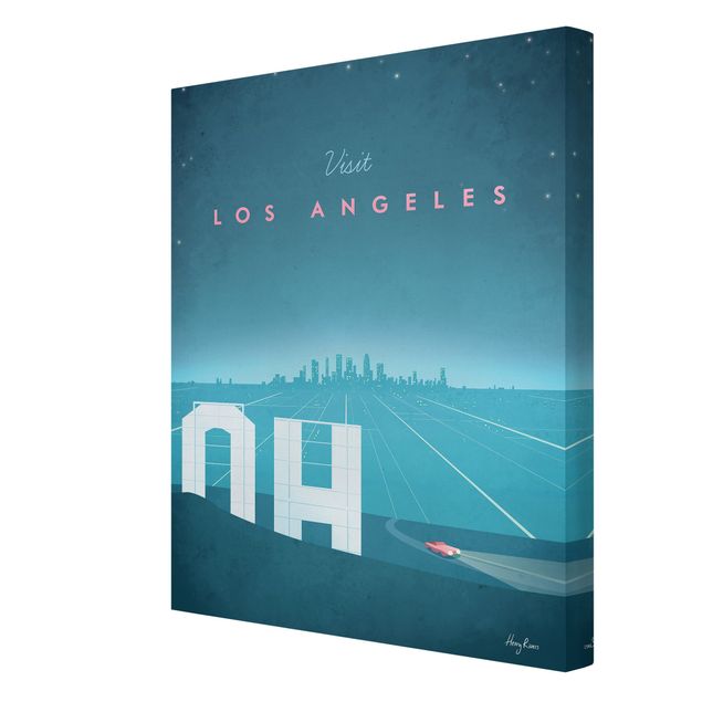 Tableaux de Henry Rivers Poster de voyage - Los Angeles