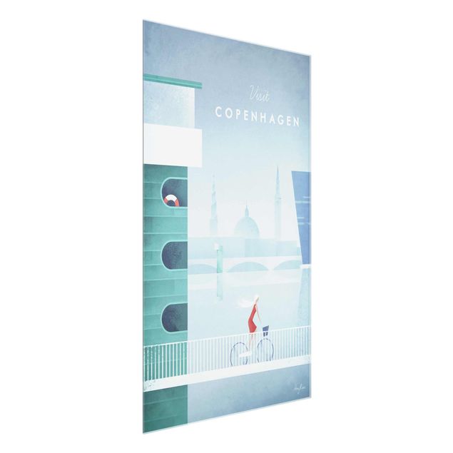 Tableau ville Poster de voyage - Copenhague