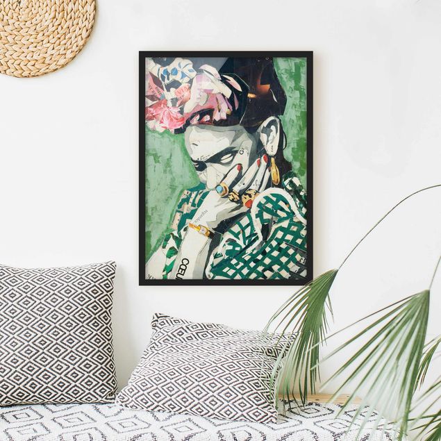 Tableaux moderne Frida Kahlo - Collage No.3