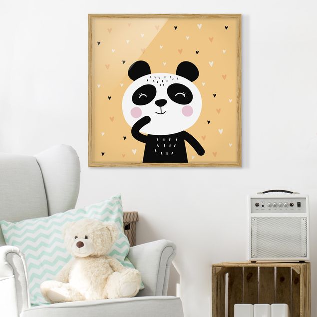 Tableau panda Le Panda le plus heureux