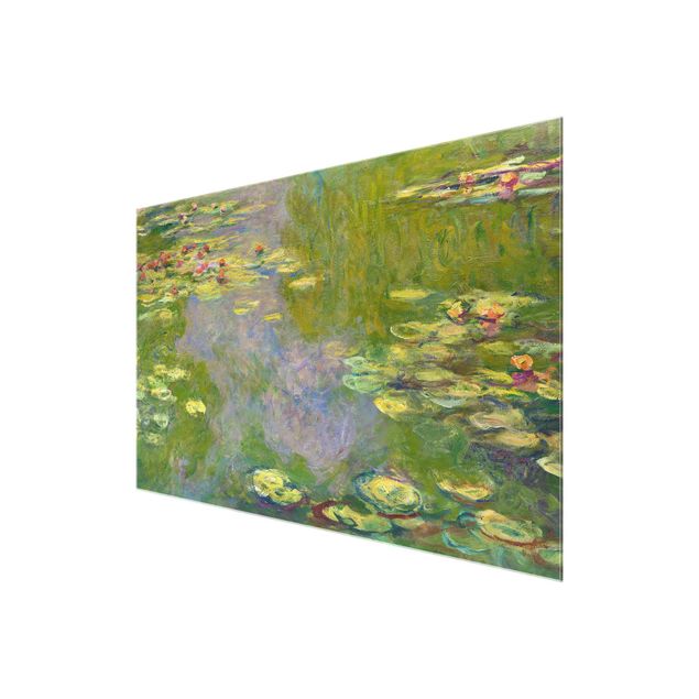 Tableaux en verre fleurs Claude Monet - Nénuphars verts