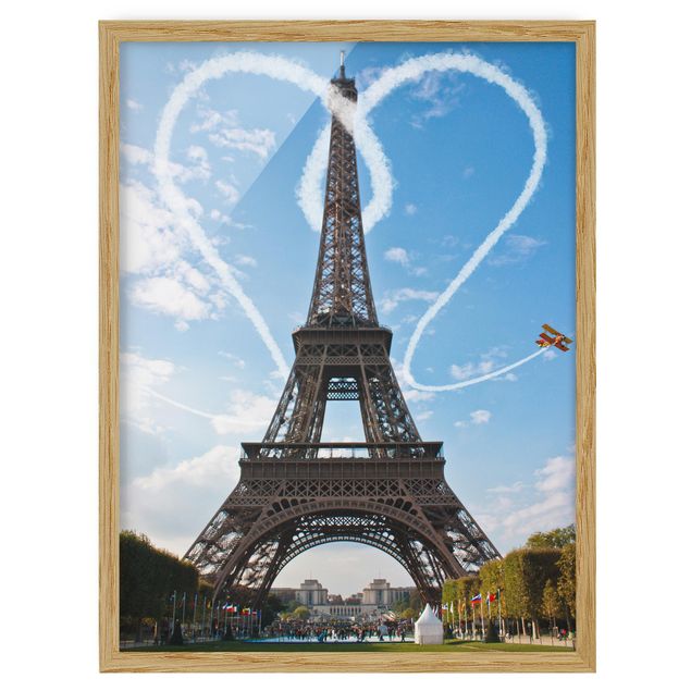 Tableau ville du monde Paris - Ville de l'amour