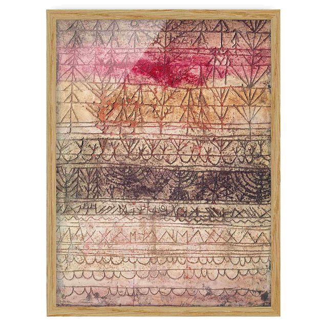 Tableaux abstraits Paul Klee - Jeune forêt