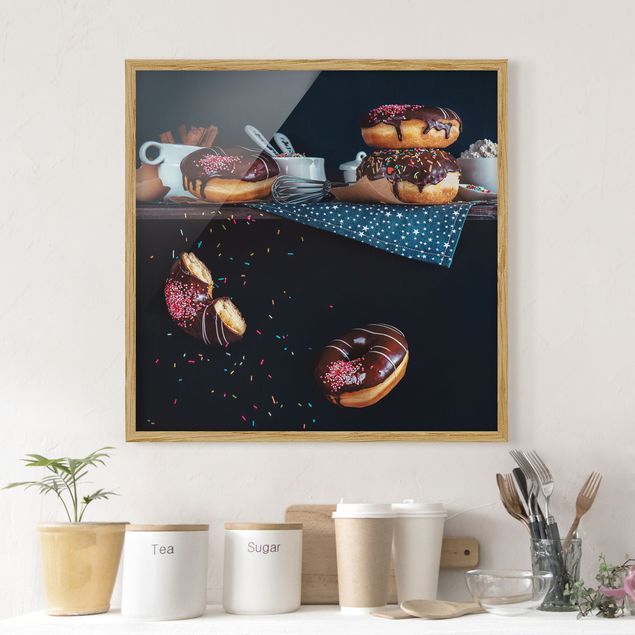 Tableaux moderne Donuts de l'étagère de la cuisine
