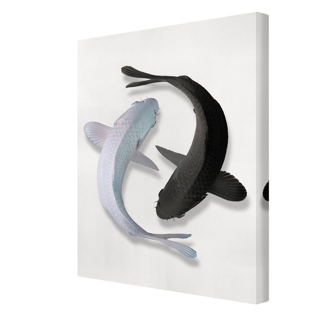 Tableaux animaux Poisson Ying Yang