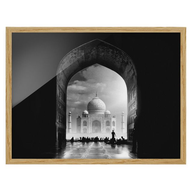 Tableau ville du monde La porte du Taj Mahal