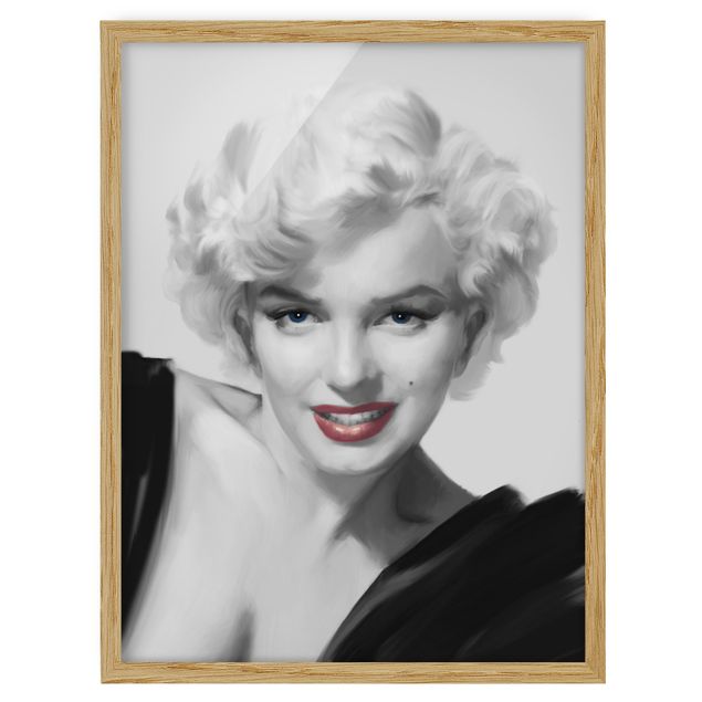 Tableau vintage Marilyn sur le canapé