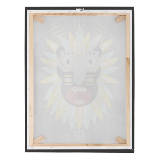 Tableau décoration Collage masque ethnique - King Kong