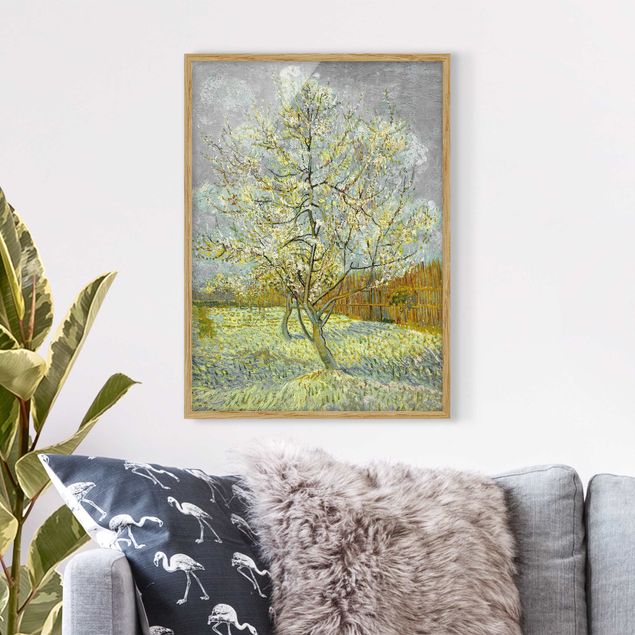 Tableau paysage Vincent van Gogh - Pêcher en fleur