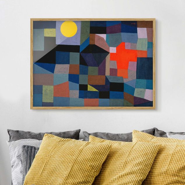 Déco murale cuisine Paul Klee - Feu à la pleine lune