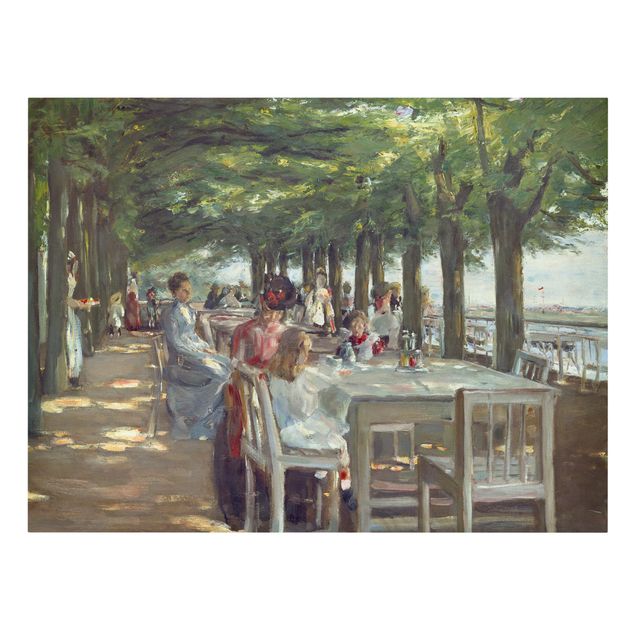 Tableau artistique Max Liebermann - La terrasse du restaurant Jacob