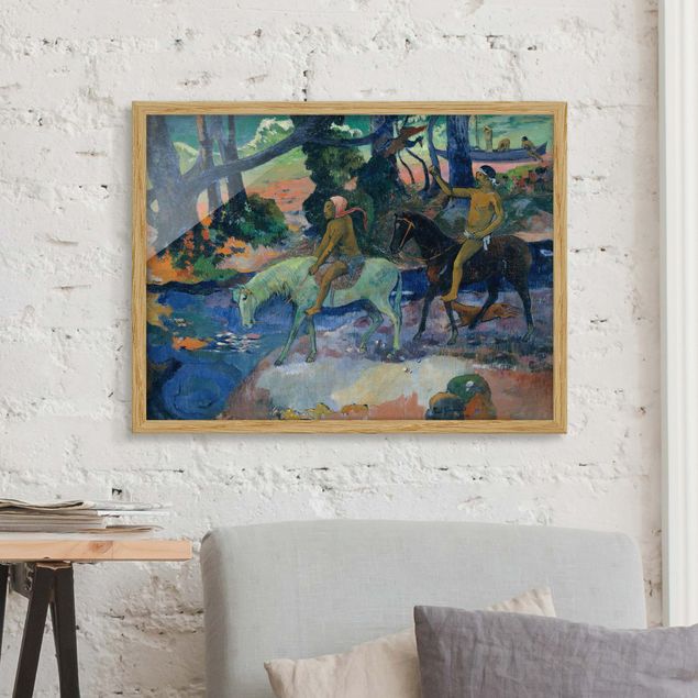 Tableaux Impressionnisme Paul Gauguin - L'évasion, le gué