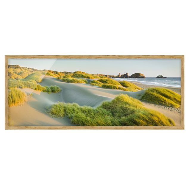 Tableau mer Dunes et herbes à la mer