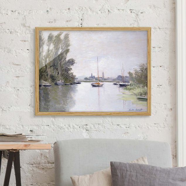 Décorations cuisine Claude Monet - Argenteuil vue du petit bras de la Seine