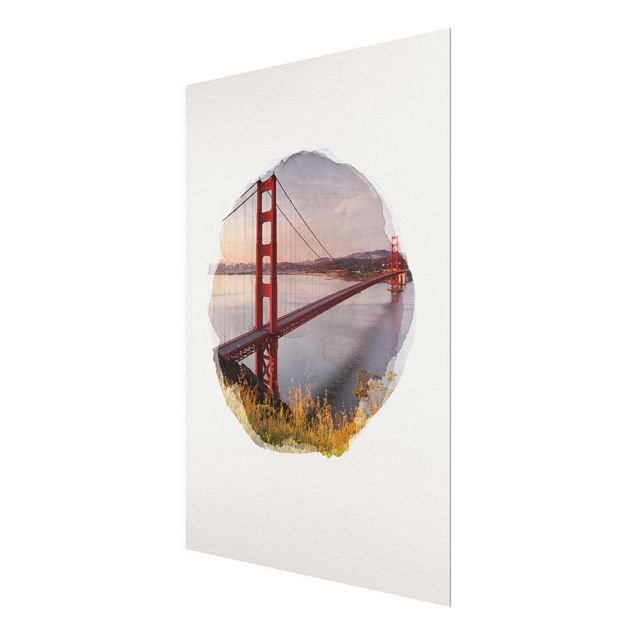 Tableaux de Rainer Mirau Aquarelles - Golden Gate Bridge à San Francisco