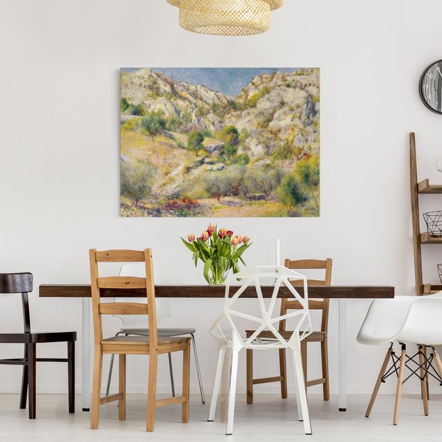 Tableau paysages Auguste Renoir - Rocher à l'Estaque