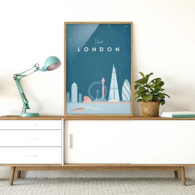 Tableaux vintage Poster de voyage - Londres