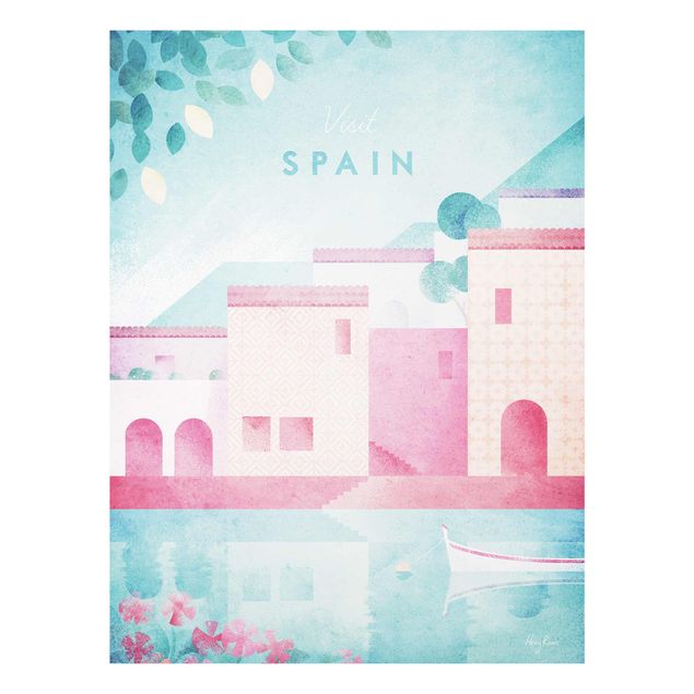 Tableau rose Poster de voyage - Espagne