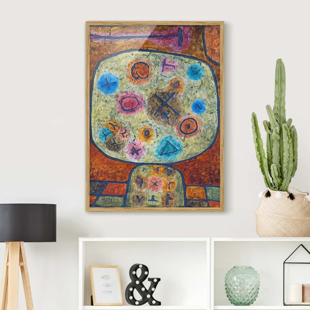 Tableaux Artistiques Paul Klee - Fleurs dans la pierre