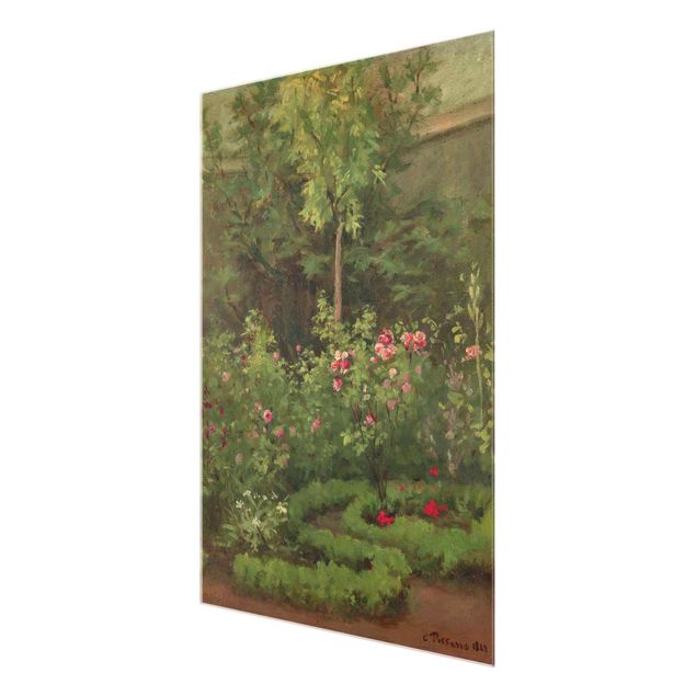 Tableaux romantisme Camille Pissarro - Un jardin de roses