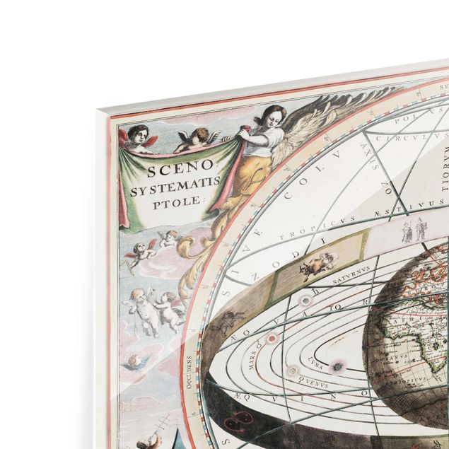 Tableau en verre - Vintage Antique Star Atlas
