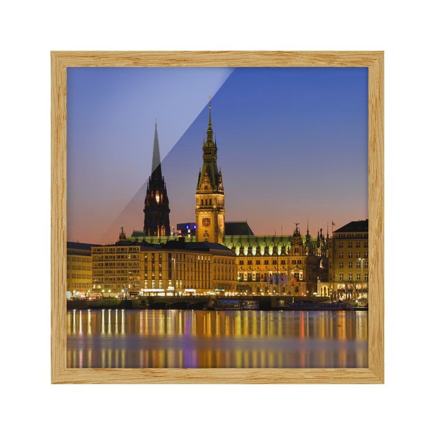 Tableaux muraux Panorama de Hambourg