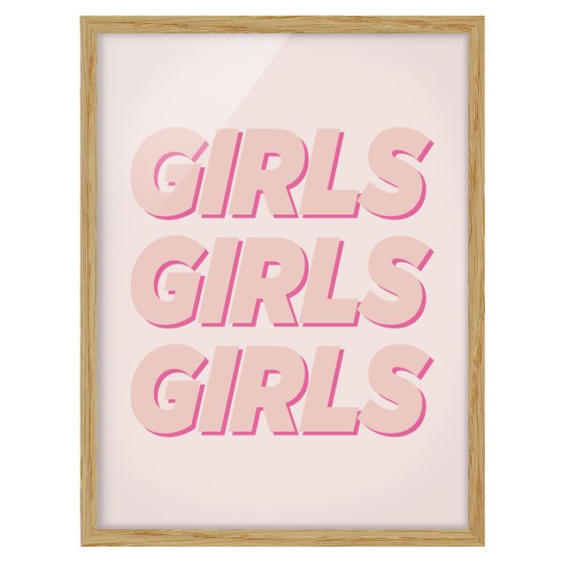 Tableau citation Girls Girls Girls - Les filles