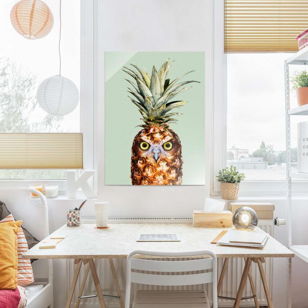 Tableaux modernes Ananas avec hibou