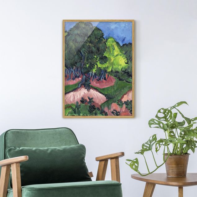 Tableau paysages Ernst Ludwig Kirchner - Paysage avec marronnier