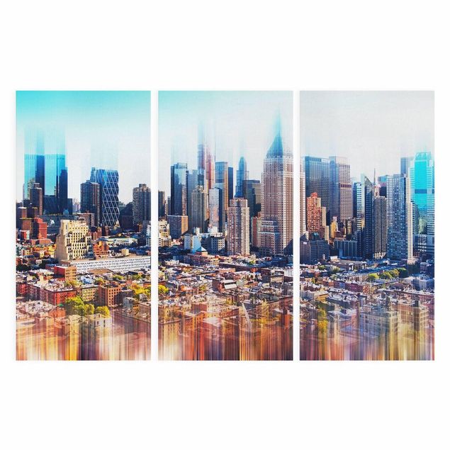 Tableau de ville Manhattan Skyline Urban Stretch
