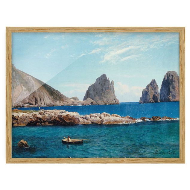 Tableau mer Albert Bierstadt - Rame sur les rochers