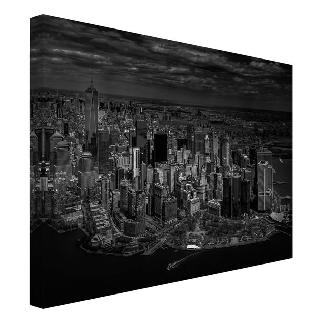Tableau toile ville New York - Manhattan vu du ciel