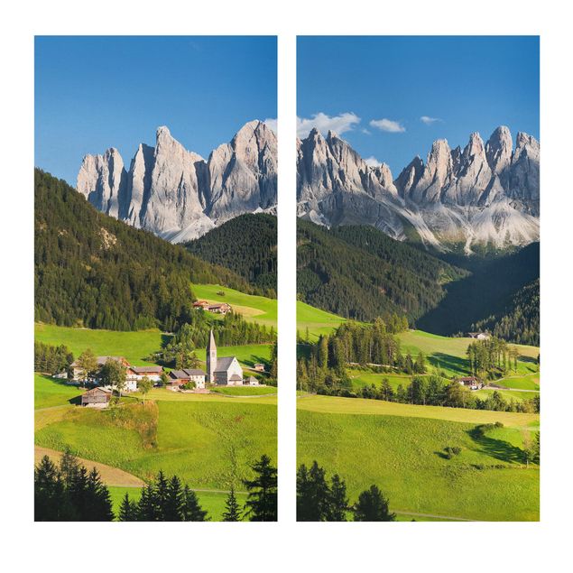 Toiles montagne Odle dans le Tyrol du Sud