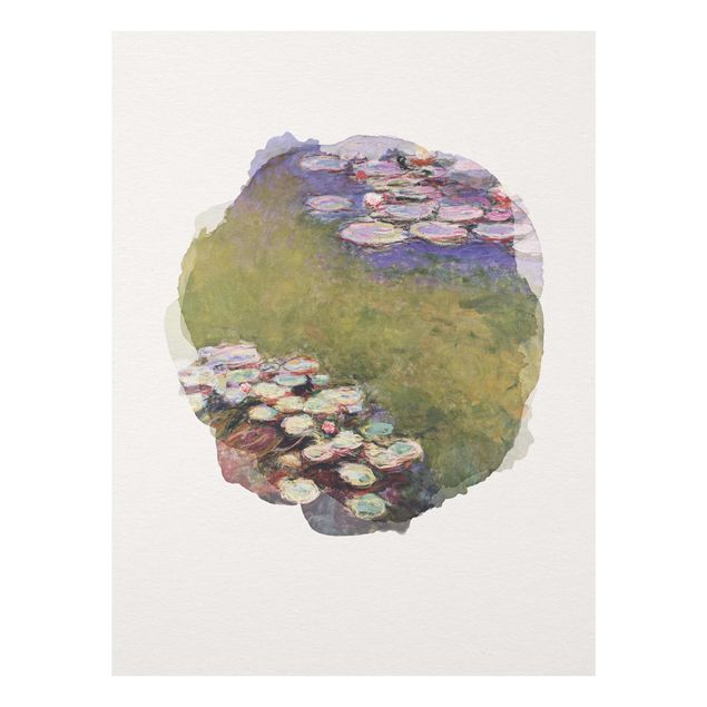 Tableau impressionniste Aquarelles - Claude Monet - Nénuphars