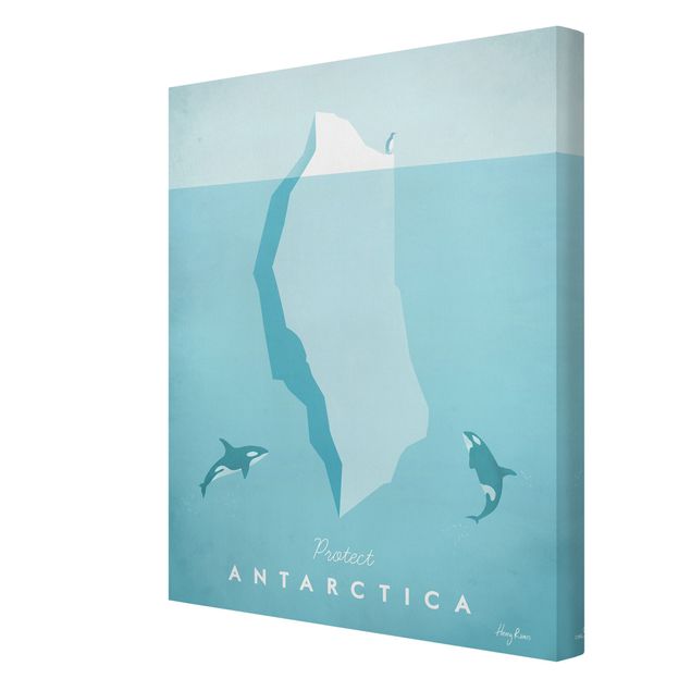 Toile poisson Poster de voyage - Antarctique