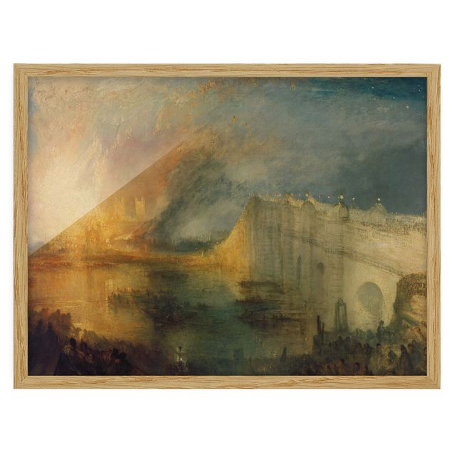 Décoration artistique William Turner - L'incendie des chambres des Lords et des Communes