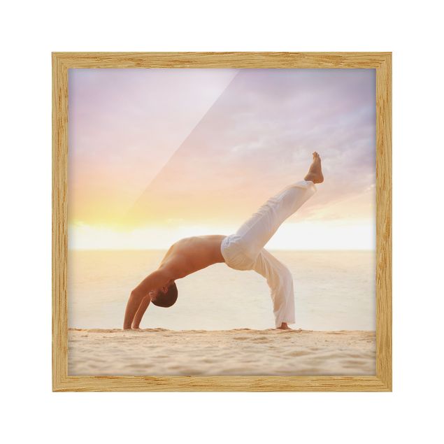Tableaux portraits Yoga le matin