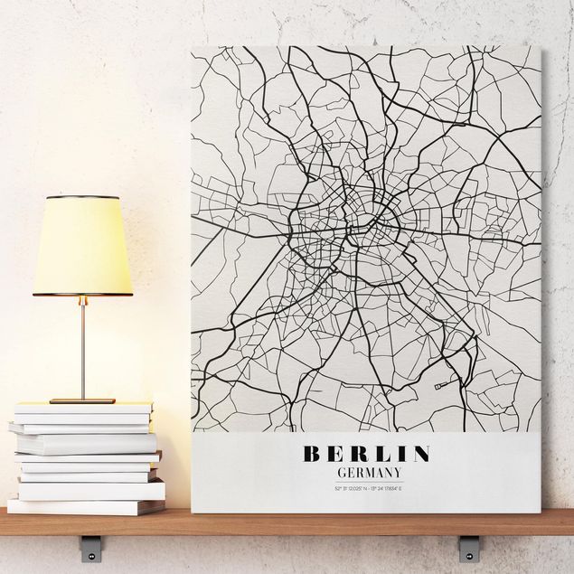 Déco mur cuisine Plan de ville de Berlin - Classique