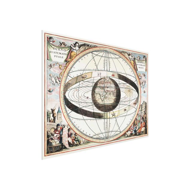 Tableau rétro Atlas vintage antique des étoiles