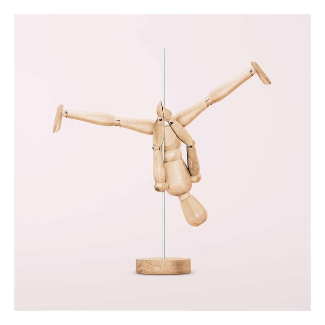 Tableaux reproduction Pole Dance avec Figure En Bois