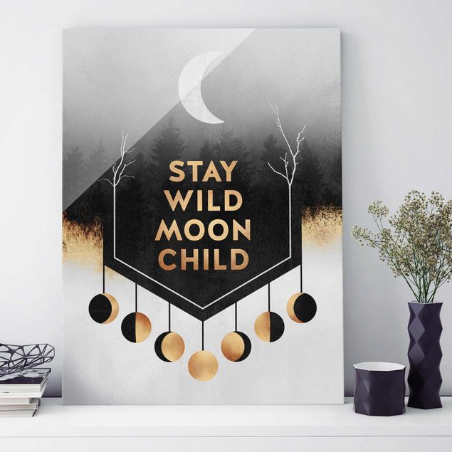 Tableau en verre - Stay Wild Moon Child