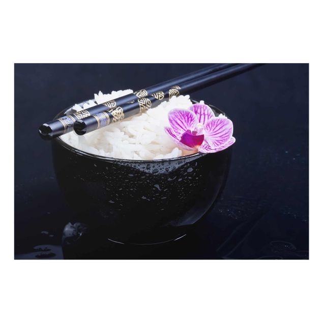 Tableaux modernes Bol de Riz avec Orchidée