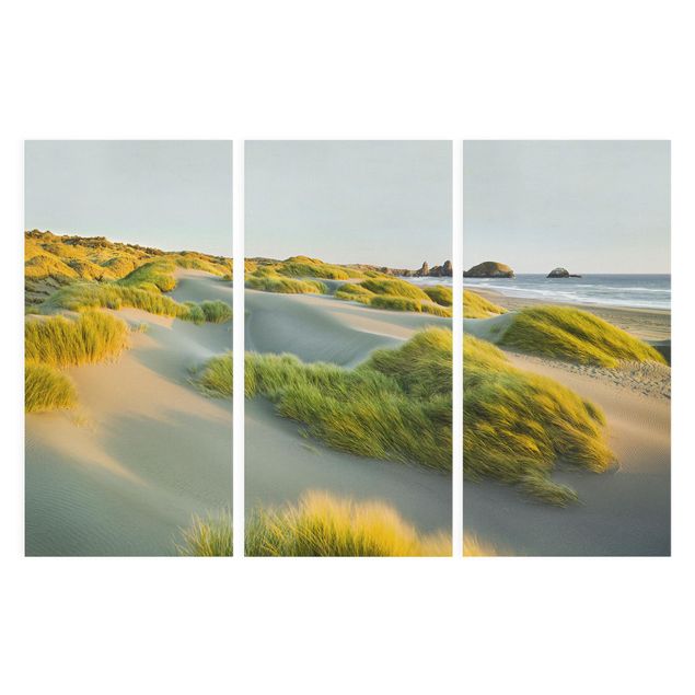 Tableau paysages Dunes et herbes à la mer