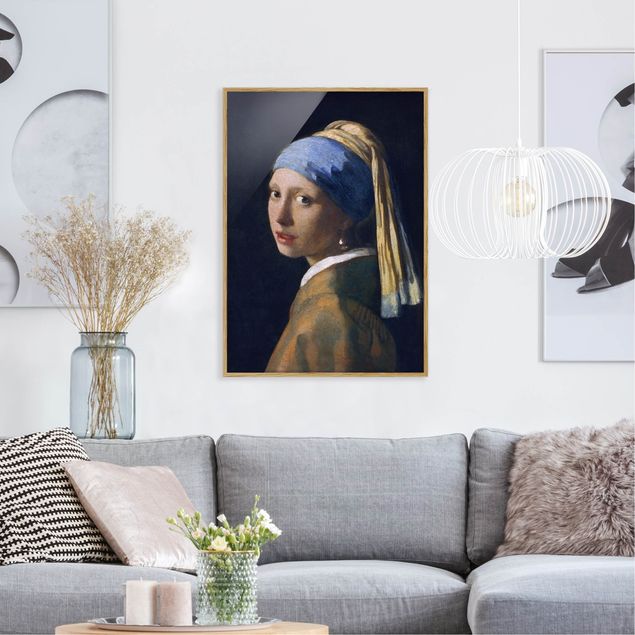 Décoration artistique Jan Vermeer Van Delft - Fille avec une boucle d'oreille en perle