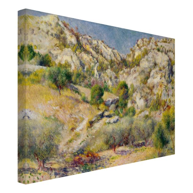 Tableau montagne Auguste Renoir - Rocher à l'Estaque
