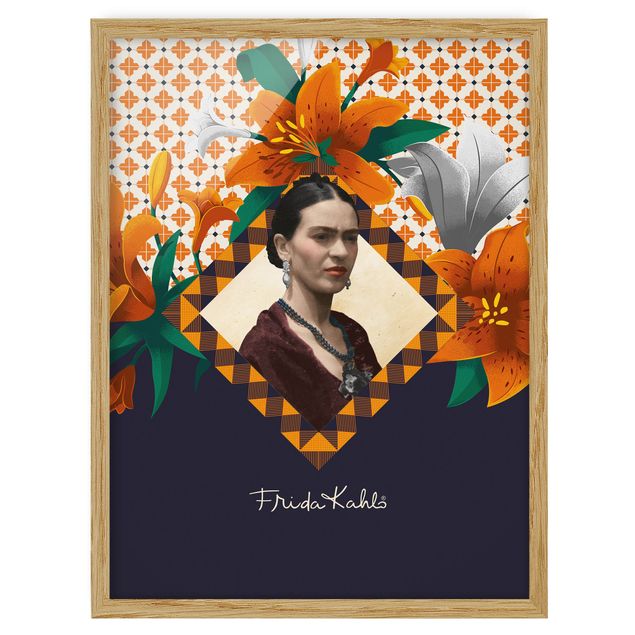 Tableau fleurs Frida Kahlo - Lys