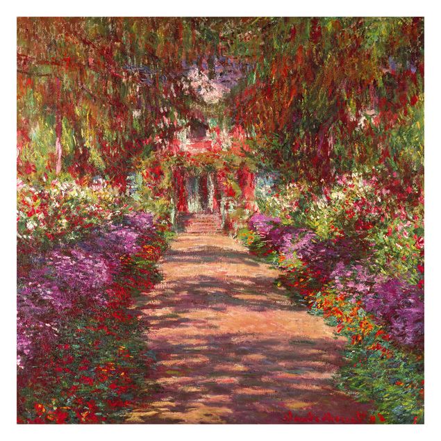 Papier peint panoramique forêt Claude Monet - Allée dans le jardin de Monet à Giverny