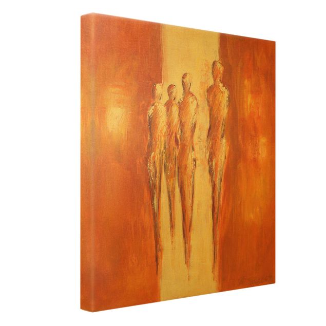Tableaux de Petra Schüßler Four Figures In Orange 02